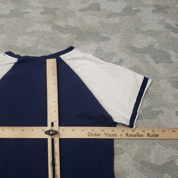 Denver Broncos Top Womens Large Blue NFL Team Apparel Short Sleeve Football - Picture 9 of 11